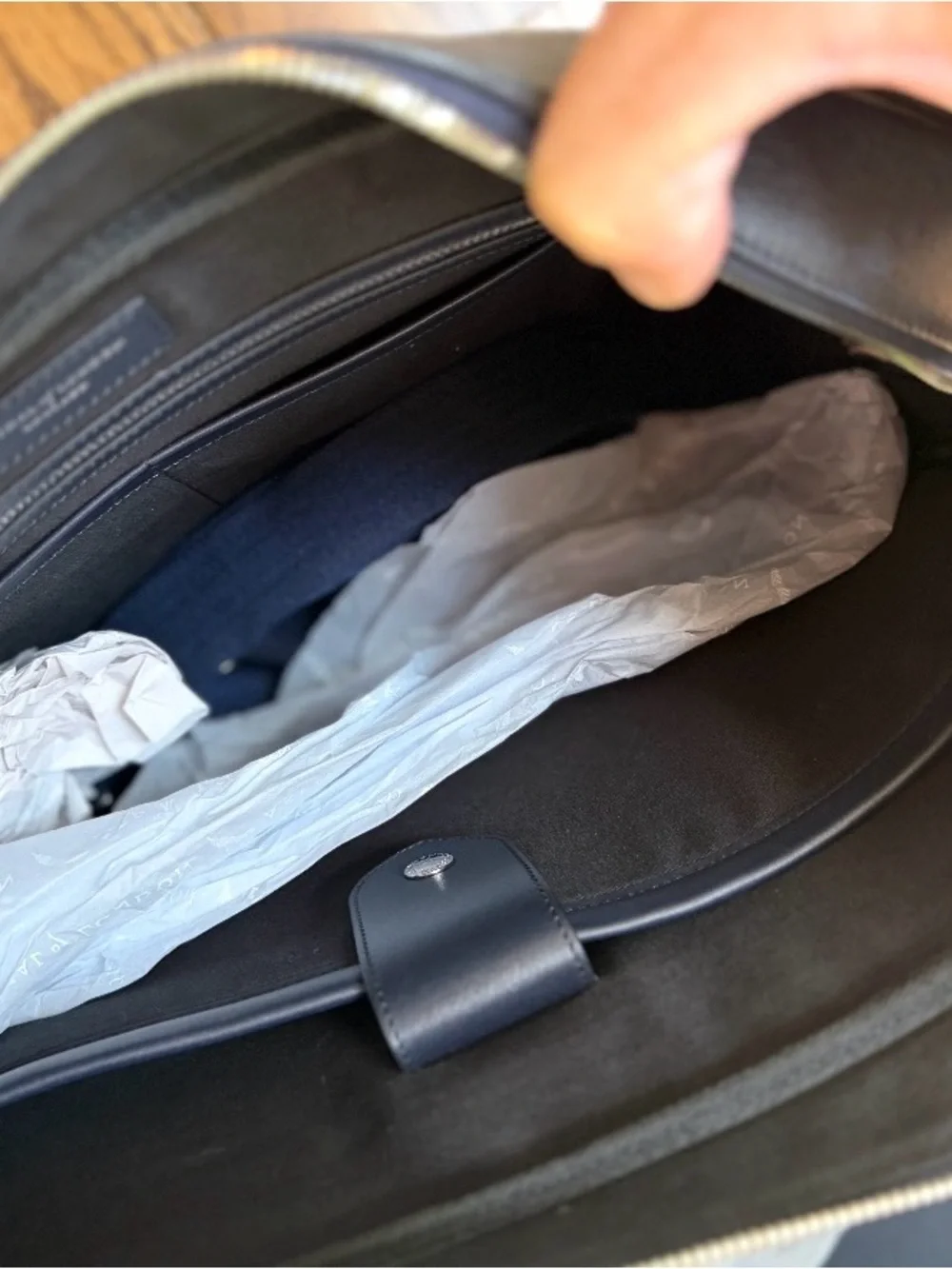 Aspinal of London Black Laptop Bag